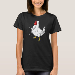 Cool Headless Chicken Halloween Costume Funny Lazy T-Shirt