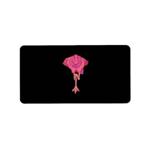 Cool Headless Flamingo Halloween Costume Funny Label