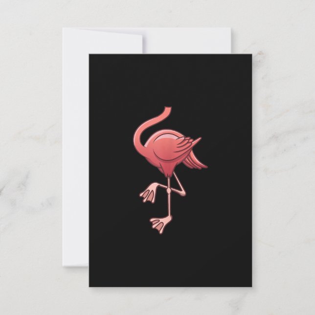 Cool Headless Flamingo Halloween Costume  Funny RSVP Card (Front)