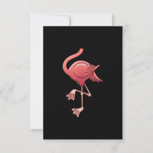 Cool Headless Flamingo Halloween Costume Funny Thank You Card