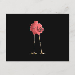 Cool Headless Flamingo Halloween Costume Gifts Announcement Postcard