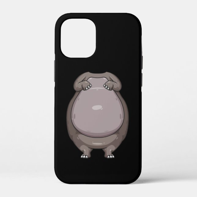 Cool Headless Hippo Halloween Costume  Funny Lazy Case-Mate iPhone Case (Back)