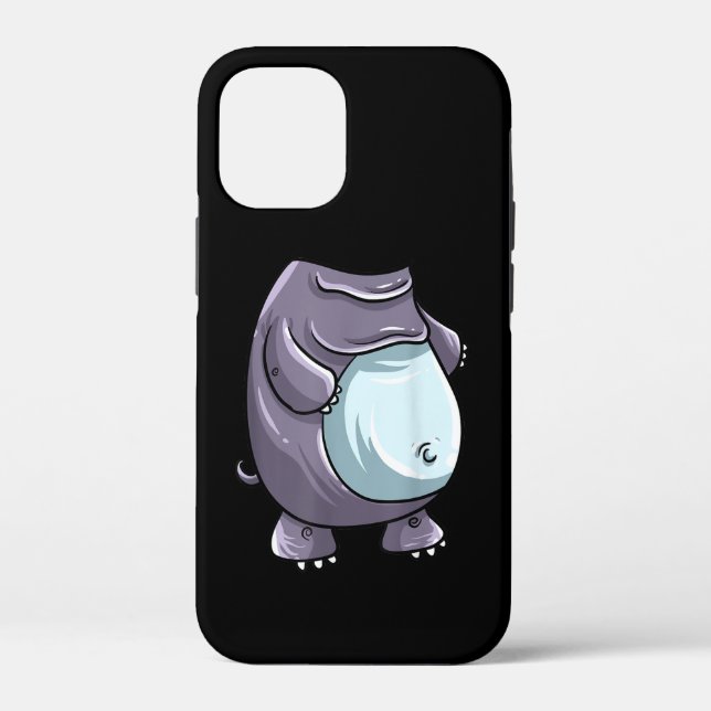 Cool Headless Hippo Halloween Costume Funny Lazy Case-Mate iPhone Case (Back)