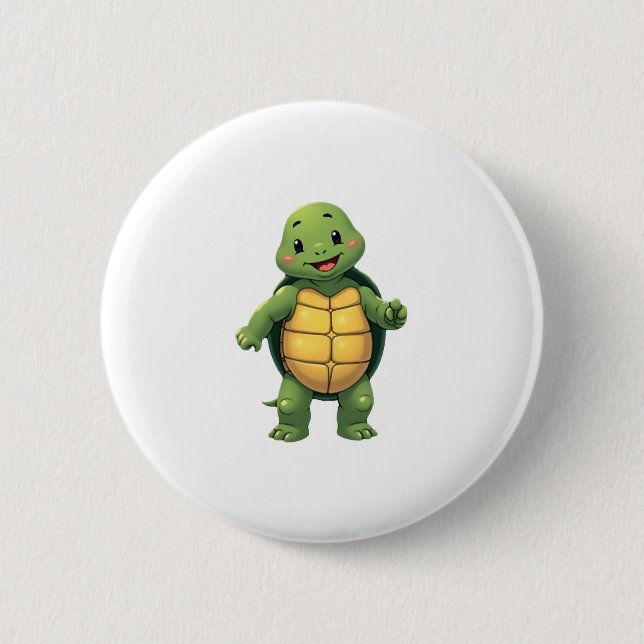 Cool Headless Turtle Halloween Costume _ Funny Laz 6 Cm Round Badge (Front)