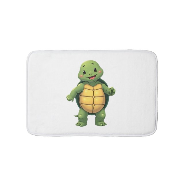 Cool Headless Turtle Halloween Costume _ Funny Laz Bath Mat (Front)