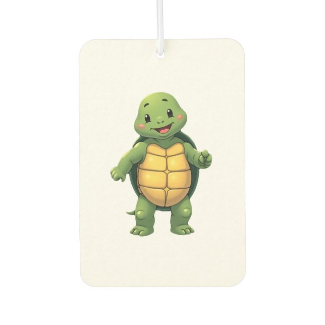Cool Headless Turtle Halloween Costume _ Funny Laz Car Air Freshener (Front)