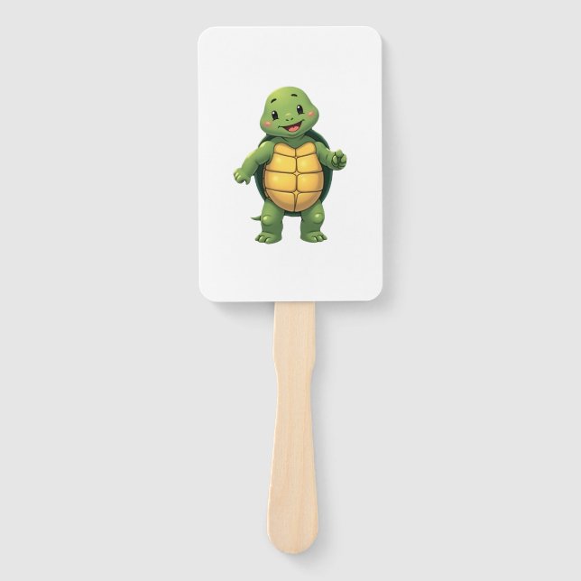Cool Headless Turtle Halloween Costume _ Funny Laz Hand Fan (Front)