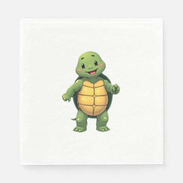 Cool Headless Turtle Halloween Costume _ Funny Laz Napkin (Front)