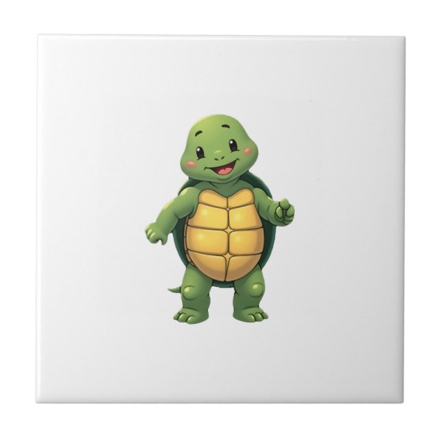 Cool Headless Turtle Halloween Costume _ Funny Laz Tile (Front)