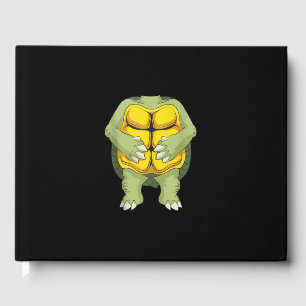 Cool Headless Turtle Halloween Costume Funny Lazy Guest Book