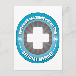 Cool Health and Safety Officers Club Postcard