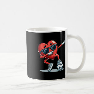 Cool Heart Soccer Player Fun Sports Graphic  Coffee Mug