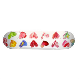 Cool Hearts Girls Custom Skateboard