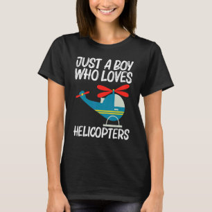 Cool Helicopter For Boys Kids Aircraft Aviation Pi T-Shirt