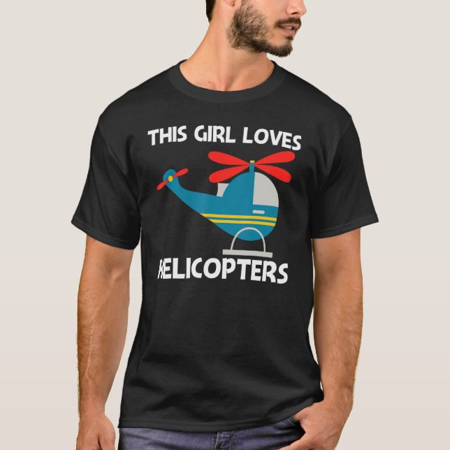 Cool Helicopter For Girls Mum Aircraft Aviation Pi T-Shirt (Front)
