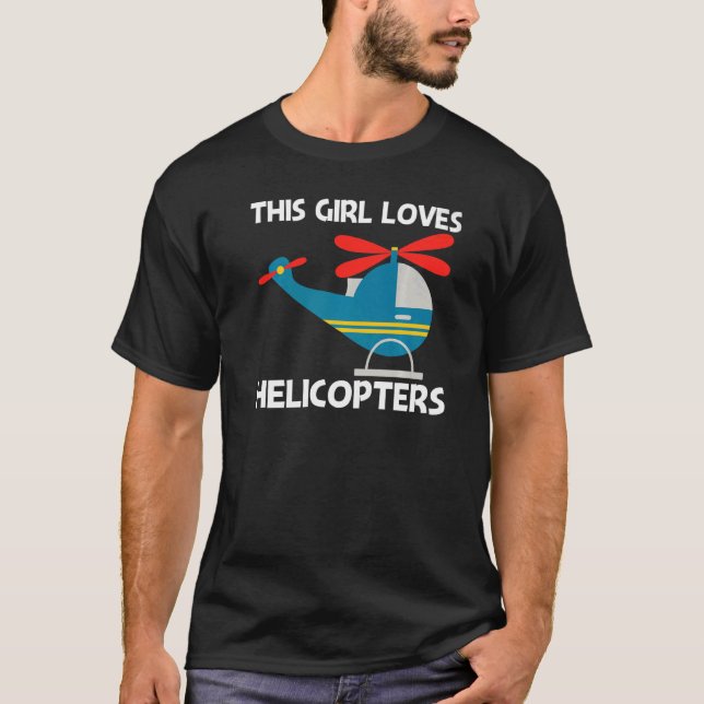Cool Helicopter For Girls Mum Aircraft Aviation Pi T-Shirt (Front)