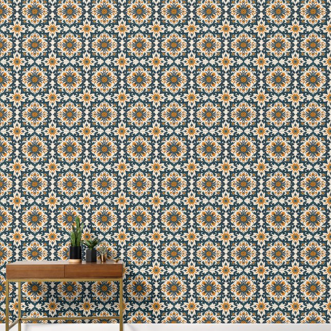 Cool Heritage pattern tiled  Wallpaper (Hallway)