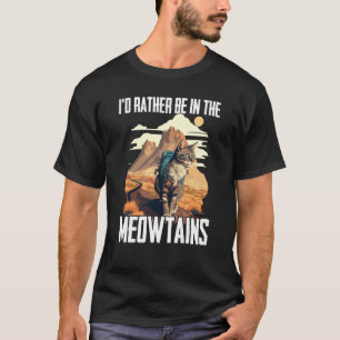 Cool Hiking Cats For Men Women Kids Hiker Mountain T-Shirt