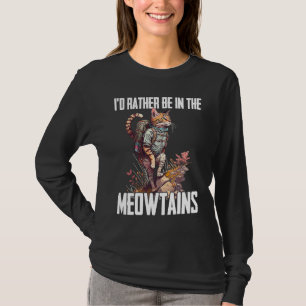 Cool Hiking Cats For Men Women Kids Hiker Mountain T-Shirt