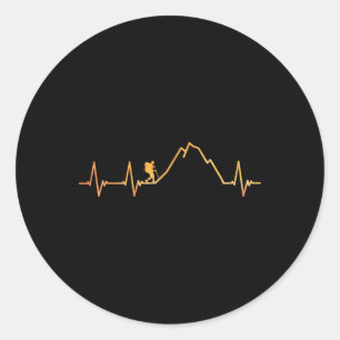 Cool Hiking Design For Men Women Hiking Lover Moun Classic Round Sticker
