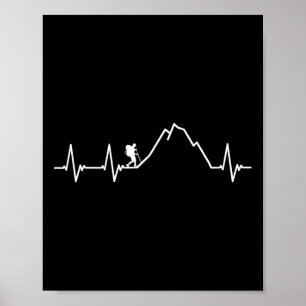Cool Hiking Design For Men Women Hiking Lover Moun Poster