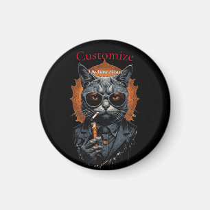 Cool Hip Cat Thunder_Cove Magnet