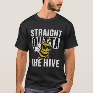 Cool Hip Hop Bee Graphic Art T-Shirt