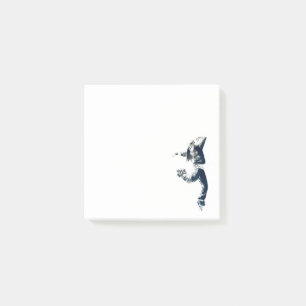 Cool hip hop dancer girl illustration post-it notes