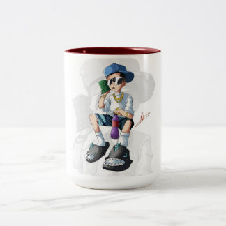 Cool Hip Hop Street Style Character – Urban Music  Two-Tone Coffee Mug