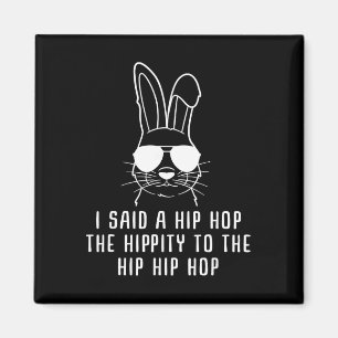 Cool Hip-hop Sungl Bunny Easter Gift Mens And Wome Magnet