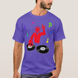 Cool Hip Hop Vinyl Scratch Disco Music Fan T-Shirt