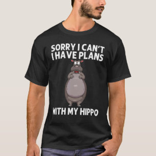Cool Hippo For Men Women Hippopotamus Zoo Safari H T-Shirt