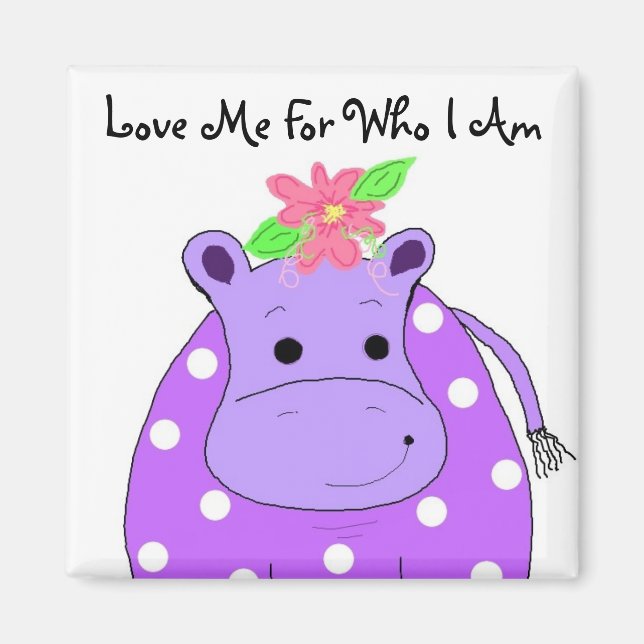 Cool Hippo Magnet (Front)