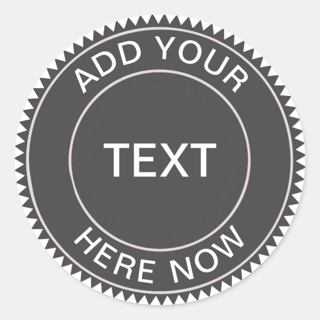 Cool Hipster Blackboard Business Logo Sticker (Front)