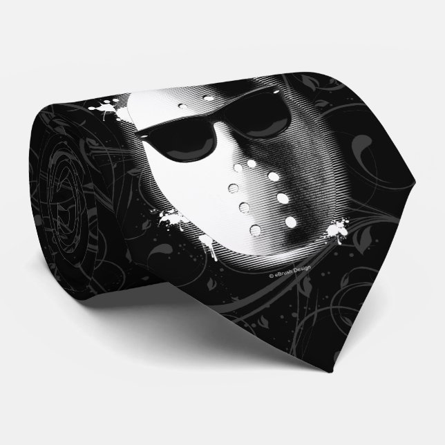 Cool Hockey Goalie Tie (Rolled)