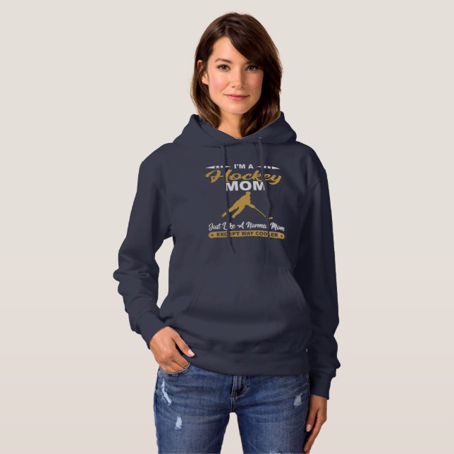 Cool Hockey Mum Gift Hoodie (Front Full)