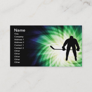 Cool Hockey Player Business Card