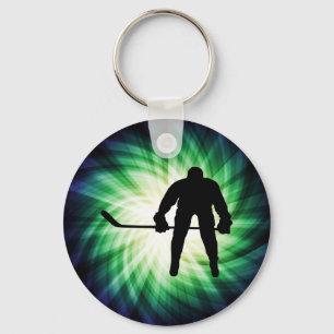 Cool Hockey Player Key Ring