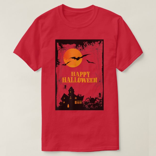 Cool Horror Gothic House Halloween Party Costume M T-Shirt (Design Front)