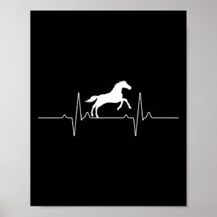 Cool Horse Design For Men Women Equestrian Horseba Poster