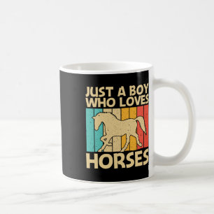 Cool Horse For Boys Kids Equestrian Horseback Ridi Coffee Mug