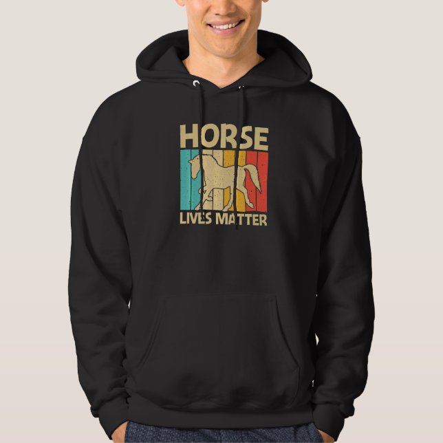 Cool Horse For Men Women Equestrian Horseback Ridi Hoodie (Front)