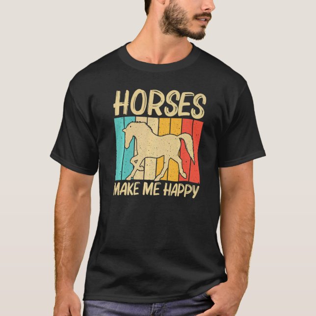 Cool Horse For Men Women Equestrian Horseback Ridi T-Shirt (Front)