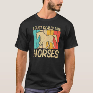 Cool Horse For Men Women Equestrian Horseback Ridi T-Shirt