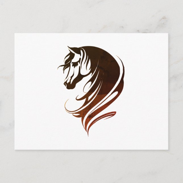 Cool Horse Head Silhouette  Playing Cards Luggage  (Front)