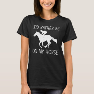 Cool Horse Racing For Men Women Horseback Riding J T-Shirt