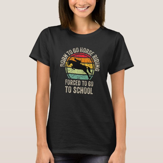 Cool Horse riding Graphic for Son Equestrianism Pr T-Shirt (Front)