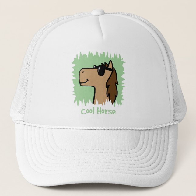 Cool Horse Trucker Hat (Front)