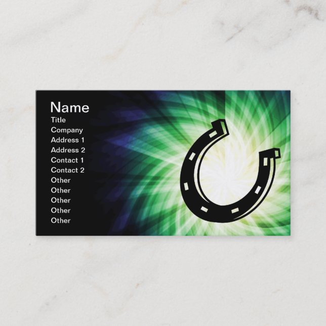 Cool Horseshoe Business Card (Front)