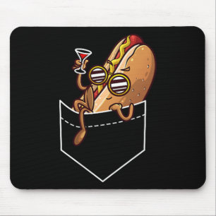 Cool Hot Dog Design For Men Women Kids Dish Hot Do Mouse Mat